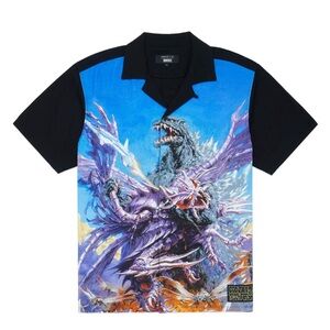 Teddy Fresh Godzilla vs. Megaguirus Camp Shirt Size 2XL RARE
